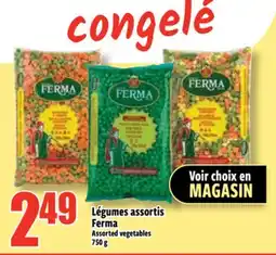 Bonanza Assorted vegetables offer