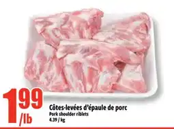 Bonanza Côtes-levées d'épaule de porc offer
