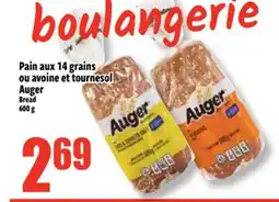 Bonanza Pain aux 14 grains ou avoine et tournesol Auger offer
