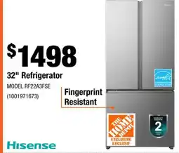 Home Depot 32 Refrigerator offer