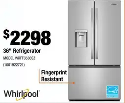 Home Depot 36 Refrigerator offer