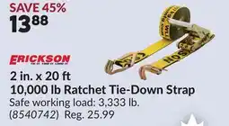 Princess Auto ERICKSON 2 in. x 20 ft 10,000 lb Ratchet Tie-Down Strap offer