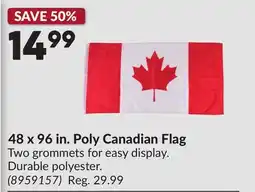 Princess Auto 48 x 96 in. Poly Canadian Flag offer