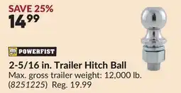 Princess Auto 2-5/16 in. Trailer Hitch Ball offer