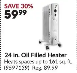 Princess Auto 24 in. Oil Filled Heater offer