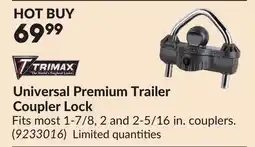 Princess Auto Universal Premium Trailer Coupler Lock offer