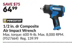 Princess Auto 1/2 in. dr Composite Air Impact Wrench offer