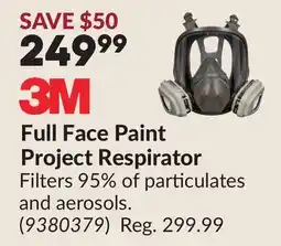 Princess Auto Full Face Paint Project Respirator offer