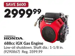 Princess Auto 688cc iGX Gas Engine offer