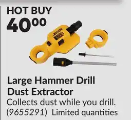 Princess Auto Large Hammer Drill Dust Extractor offer