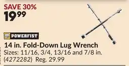 Princess Auto 14 in. Fold-Down Lug Wrench offer