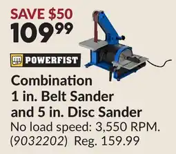 Princess Auto Combination 1 in. Belt Sander and 5 in. Disc Sander offer