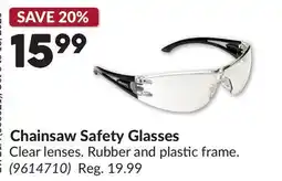 Princess Auto Chainsaw Safety Glasses offer