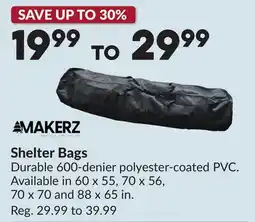 Princess Auto Shelter Bags offer