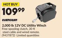 Princess Auto 2,000 lb 12V DC Utility Winch offer