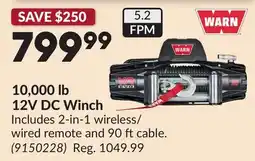 Princess Auto 10,000 lb 12V DC Winch offer