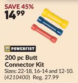 Princess Auto 200 pc Butt Connector Kit offer