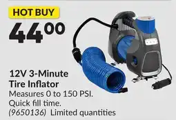 Princess Auto 12V 3-Minute Tire Inflator offer
