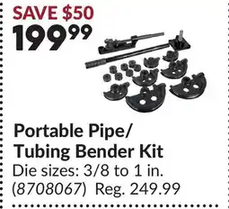 Princess Auto Portable Pipe/Tubing Bender Kit offer