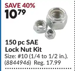 Princess Auto 150 pc SAE Lock Nut Kit offer