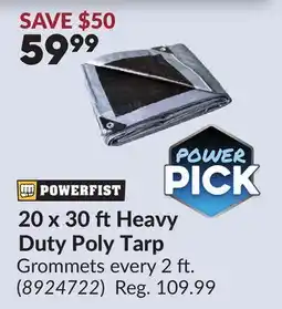 Princess Auto 20 x 30 ft Heavy Duty Poly Tarp offer