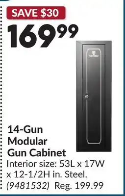 Princess Auto 14-Gun Modular Gun Cabinet offer