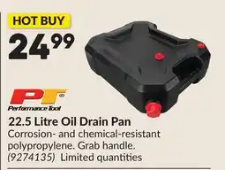 Princess Auto 22.5 Litre Oil Drain Pan offer