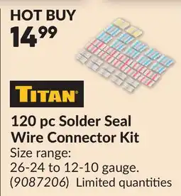 Princess Auto 120 pc Solder Seal Wire Connector Kit offer