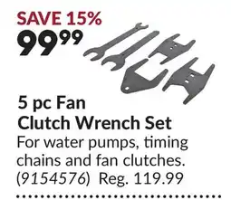 Princess Auto 5 pc Fan Clutch Wrench Set offer