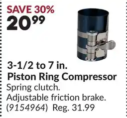 Princess Auto Piston Ring Compressor offer