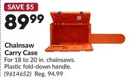 Princess Auto Chainsaw Carry Case offer
