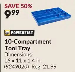 Princess Auto 10-Compartment Tool Tray offer