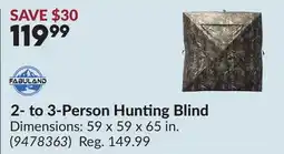 Princess Auto 2- to 3-Person Hunting Blind offer