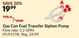Princess Auto Gas Can Fuel Transfer Siphon Pump offer