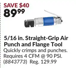 Princess Auto 5/16 in. Straight-Grip Air Punch and Flange Tool offer