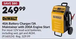 Princess Auto 40A Battery Charger/3A Maintainer with 200A Engine Start offer