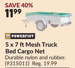 Princess Auto 5 x 7 ft Mesh Truck Bed Cargo Net offer