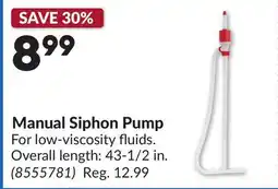 Princess Auto Manual Siphon Pump offer