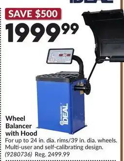 Princess Auto Wheel Balancer with Hood offer