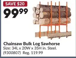 Princess Auto Chainsaw Bulk Log Sawhorse offer