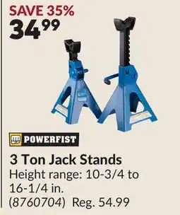 Princess Auto 3 Ton Jack Stands offer