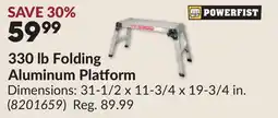 Princess Auto 330 lb Folding Aluminum Platform offer