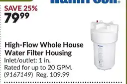 Princess Auto High-Flow Whole House Water Filter Housing offer