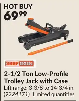 Princess Auto 2-1/2 Ton Low-Profile Trolley Jack with Case offer