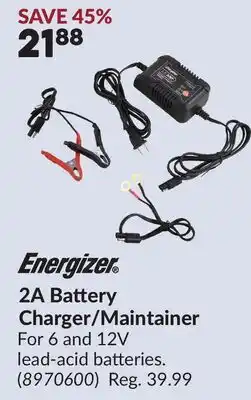 Princess Auto 2A Battery Charger/Maintainer offer