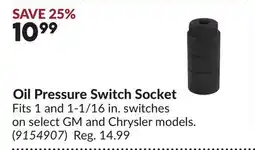 Princess Auto Oil Pressure Switch Socket offer