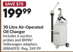 Princess Auto 30 Litre Air-Operated Oil Changer offer
