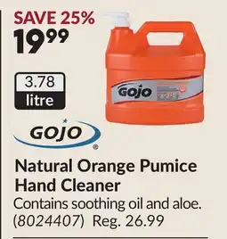 Princess Auto Natural Orange Pumice Hand Cleaner offer