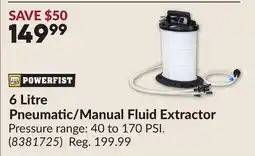 Princess Auto 6 Litre Pneumatic Manuel Fluid Extractor offer