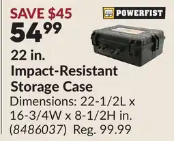Princess Auto 22 in. Impact-Resistant Storage Case offer
